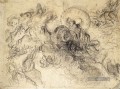 Apollo Slays Python sketch romantische Eugene Delacroix